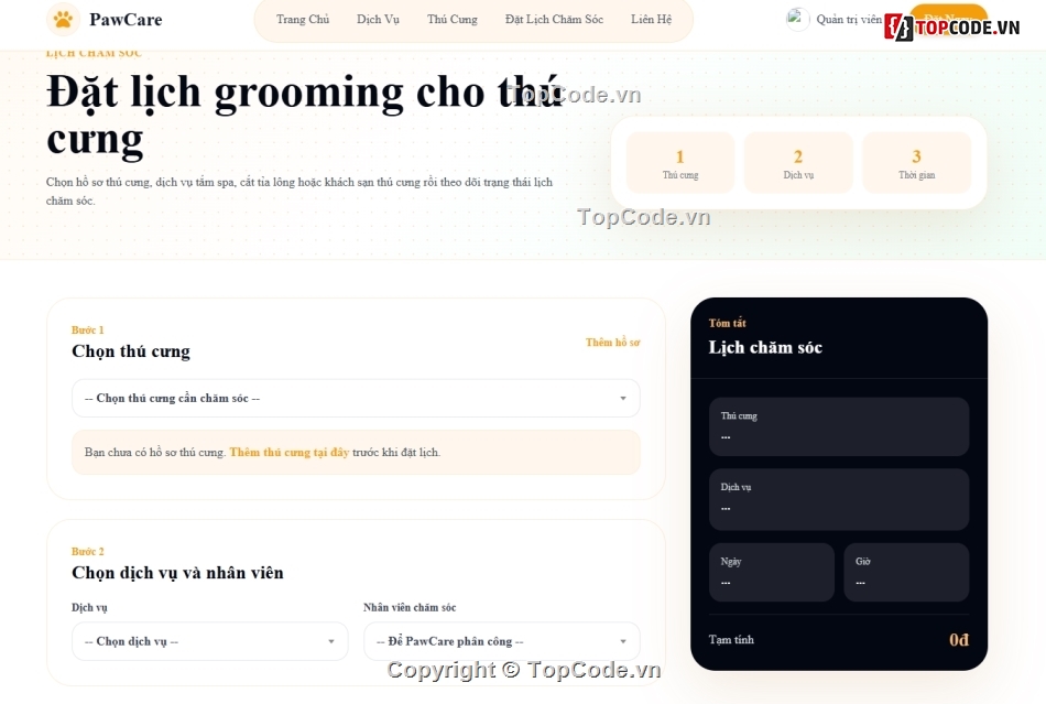 thú cưng,Web bán thú cưng,web thú cưng